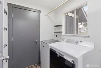 mudroom with laundry