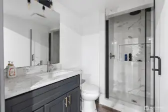 Downstairs bathroom and shower