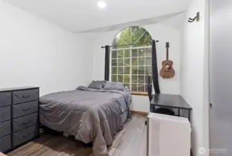 Bedroom 3 that has a peek-a-boo of Tapps Lake