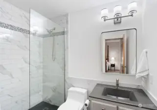 Immaculate bathroom connected to Primary bedroom