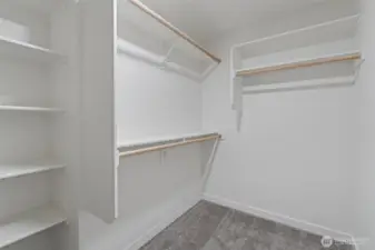 Primary closet