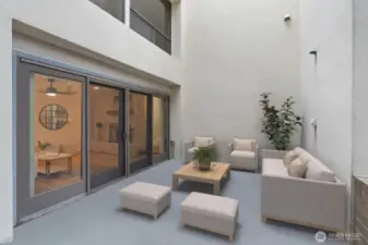 Private Patio with Virtual Staging
