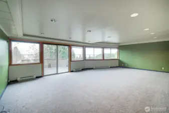 Deck access and views from the lower level