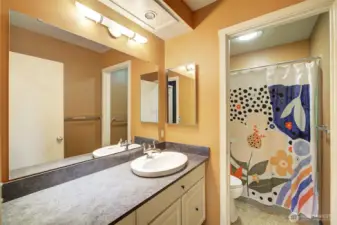 Full bath on the lower level