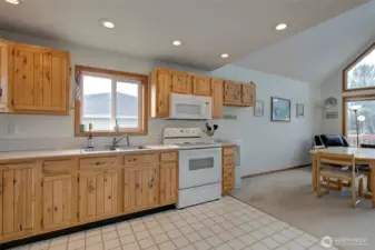 Opens to dining areas