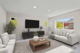Virtually staged to show an example of how the space could be used.
