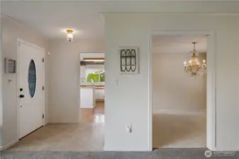 entry from living room