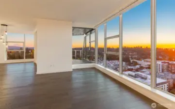 Mt. Rainier peeking in to the South