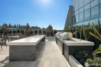 Rooftop barbecue