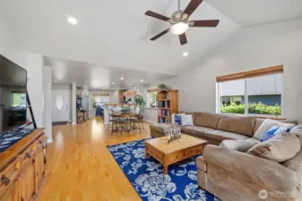 Lots of room for entertaining in the living space