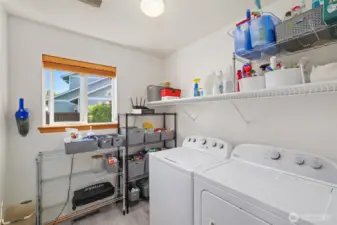 Utility room on main floor