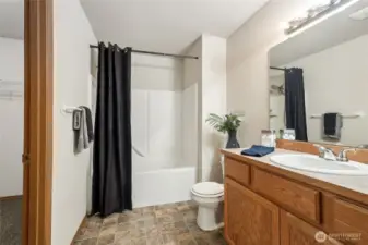 The generously sized primary ensuite provide convenience, comfort and privacy.