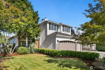 Mature growth and nicely landscaped.