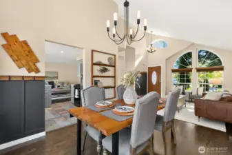 Spaces flow seamlessly, making everyday living and entertaining easy.
