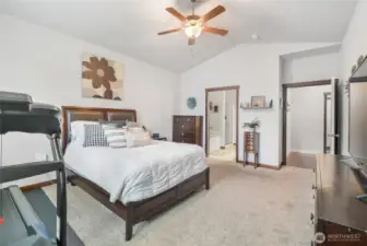 Ceiling Fan in Primary Bedroom