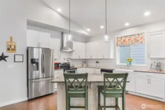 Kitchen Island with eating space