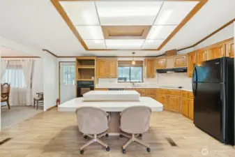 Center Island with eating bar