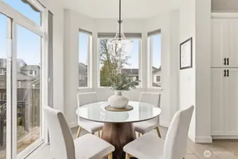 Light filled breakfast nook