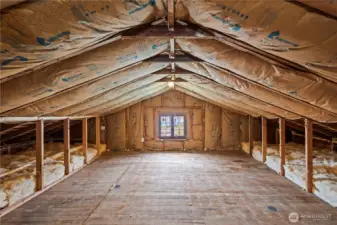 Fully insulated loft space.