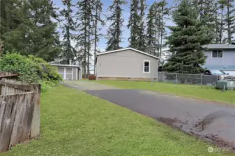 nice long paved driveway to your new home.