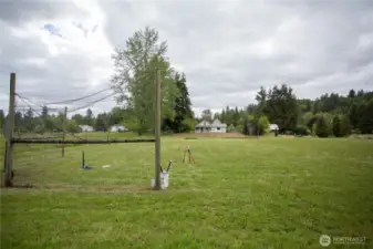 View from the field.