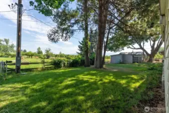 Back yard of this home.