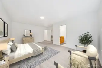This oversized Primary Suite is truly an oasis!