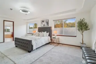 Primary suite with bathroom