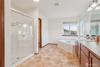 Primary Bathroom with large Walk In Closet