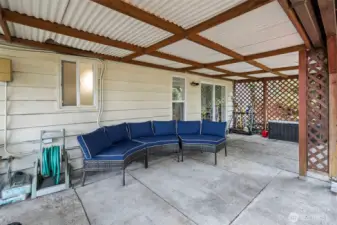 Lower level patio with slider door access from the bonus room