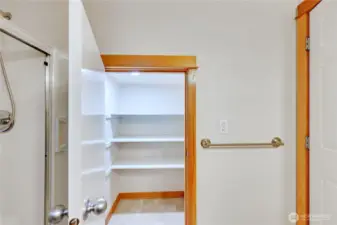 Primary walk in closet