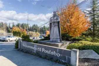 Welcome to Poulsbo Viking statue
