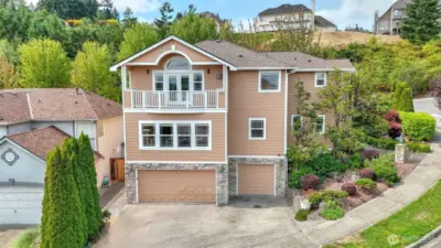 Beautifully designed 3-car garage for all your parking and storage needs.