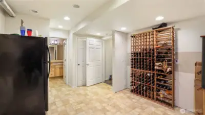 Enjoy the convenience of your own private wine cellar and storage space