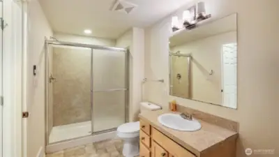 Lower Level guest bath.
