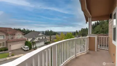 Enjoy sweeping neighborhood and territorial views from your private balcony