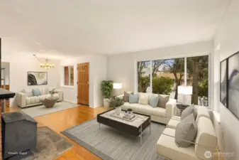 Virtually Staged Living Room