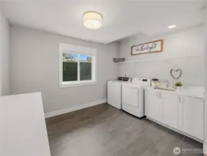 Oversized laundry room.