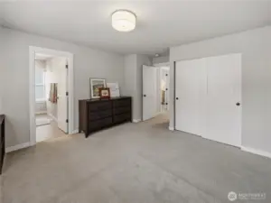 Upstairs bedroom with its own private bathroom.
