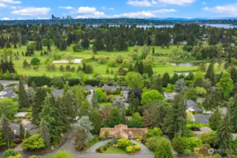 One street from Overlake Golf Course