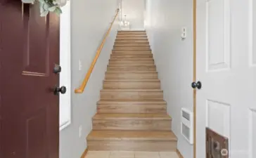 Stairs leading up to the the unit