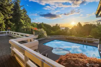 An invitation to take a dip in the refreshing water during these long summer nights.