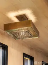 Detail of one of the light fixture