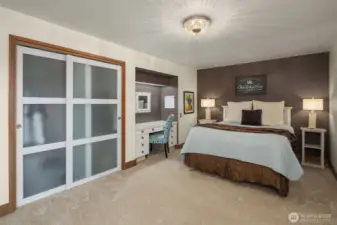 One of the 3 bedrooms on this level.