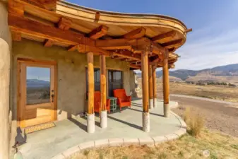 Front entry, patio.