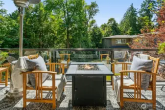 Deck off main level.