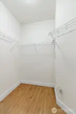 Walk-in closet!