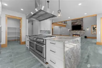 Pantry with room for freezer.