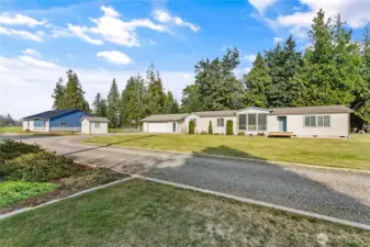 Welcome home! Well maintained over 2,000 sq ft home on shy 10 acres w/det garage, spacious shop & tons of pastureland!