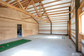 Fully insulated large open side of shop